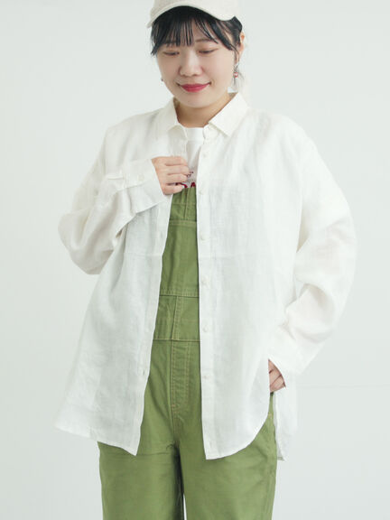 リネンシャツ（オフホワイト/ベージュ/ストライプ/チェック）｜Samansa Mos2（サマンサ モスモス）通販