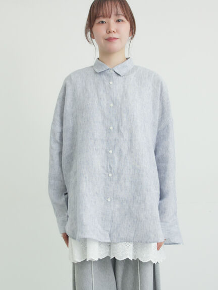 リネンシャツ（オフホワイト/ベージュ/ストライプ/チェック）｜Samansa Mos2（サマンサ モスモス）通販