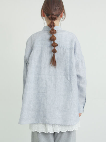 リネンシャツ（オフホワイト/ベージュ/ストライプ/チェック）｜Samansa Mos2（サマンサ モスモス）通販