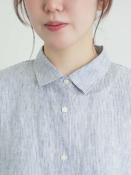 リネンシャツ（オフホワイト/ベージュ/ストライプ/チェック）｜Samansa Mos2（サマンサ モスモス）通販