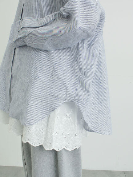 リネンシャツ（オフホワイト/ベージュ/ストライプ/チェック）｜Samansa Mos2（サマンサ モスモス）通販