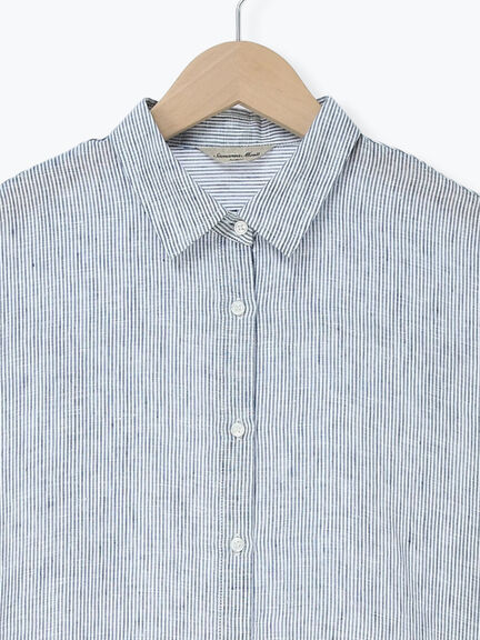 リネンシャツ（オフホワイト/ベージュ/ストライプ/チェック）｜Samansa Mos2（サマンサ モスモス）通販