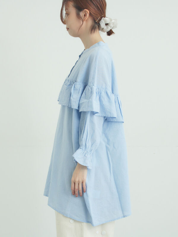 ○大人気完売★フリルチュニック○ セール】切替フリルチュニック（チュニック）｜Samansa Mos2（サマンサ