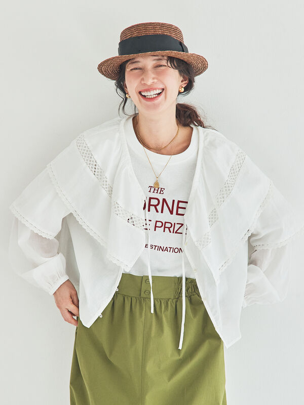 レースボレロブラウス（オフホワイト）｜Samansa Mos2（サマンサ モスモス）通販