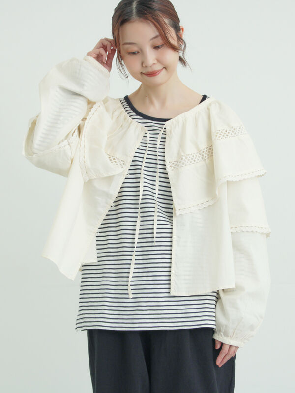 レースボレロブラウス（キナリ）｜Samansa Mos2（サマンサ モスモス）通販