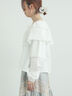 レースボレロブラウス（オフホワイト/ブラック/キナリ）｜Samansa Mos2（サマンサ モスモス）通販