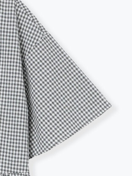 《新色追加》ちび襟シャツワンピース【WEB限定】（オフホワイト/グレー/ボルドー/ブルー）｜Samansa Mos2（サマンサ モスモス）通販