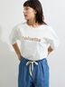 【接触冷感】箔プリントTシャツ（オフホワイト/グレー/チャコールグレー）｜Samansa Mos2（サマンサ モスモス）通販