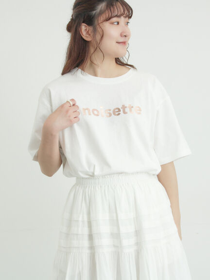 【接触冷感】箔プリントTシャツ（オフホワイト/グレー/チャコールグレー）｜Samansa Mos2（サマンサ モスモス）通販