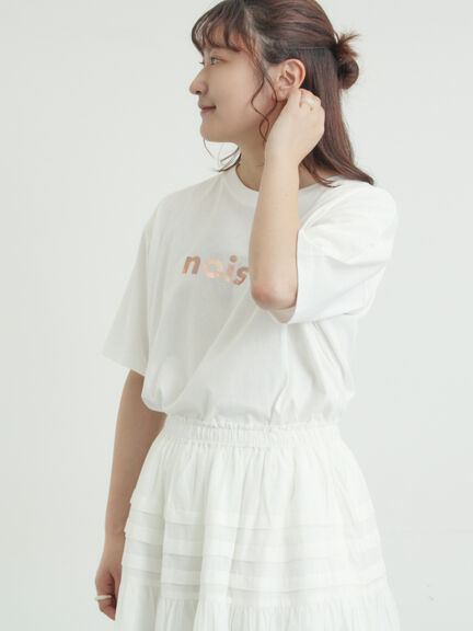 【接触冷感】箔プリントTシャツ（オフホワイト/グレー/チャコールグレー）｜Samansa Mos2（サマンサ モスモス）通販