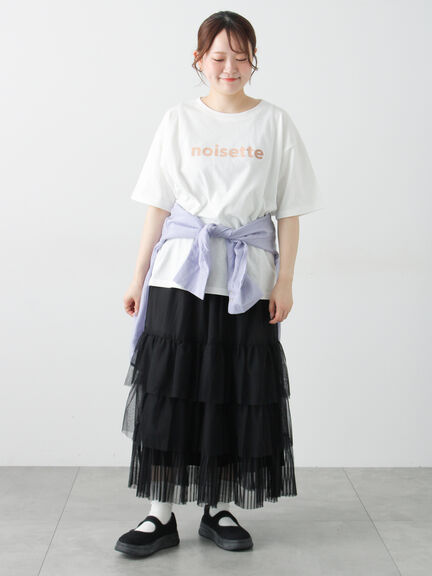 【接触冷感】箔プリントTシャツ（オフホワイト/グレー/チャコールグレー）｜Samansa Mos2（サマンサ モスモス）通販