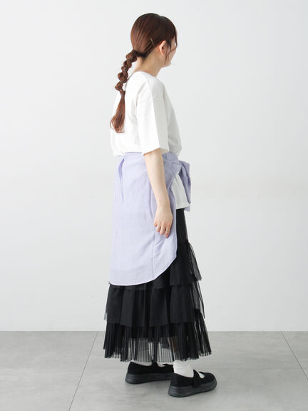 【接触冷感】箔プリントTシャツ（オフホワイト/グレー/チャコールグレー）｜Samansa Mos2（サマンサ モスモス）通販