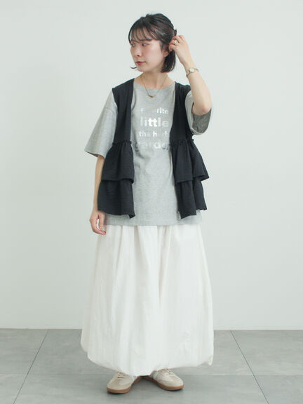 【接触冷感】箔プリントTシャツ（オフホワイト/グレー/チャコールグレー）｜Samansa Mos2（サマンサ モスモス）通販