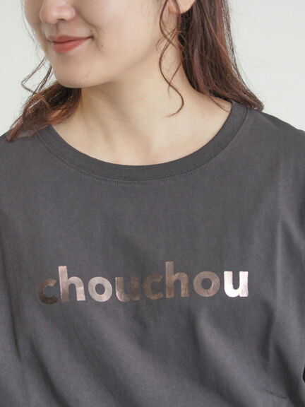 【接触冷感】箔プリントTシャツ（オフホワイト/グレー/チャコールグレー）｜Samansa Mos2（サマンサ モスモス）通販