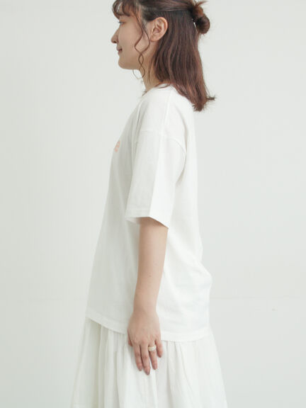 【接触冷感】箔プリントTシャツ（オフホワイト/グレー/チャコールグレー）｜Samansa Mos2（サマンサ モスモス）通販