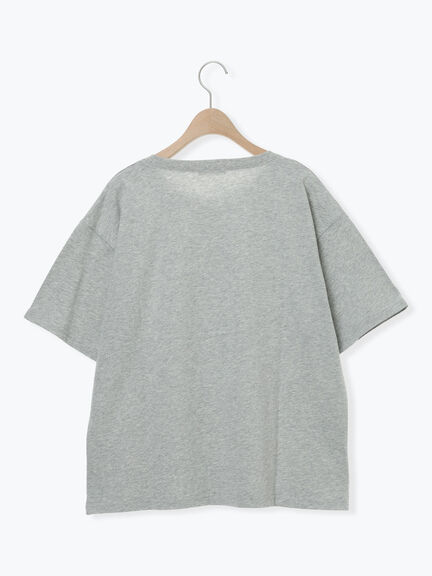 【接触冷感】箔プリントTシャツ（オフホワイト/グレー/チャコールグレー）｜Samansa Mos2（サマンサ モスモス）通販