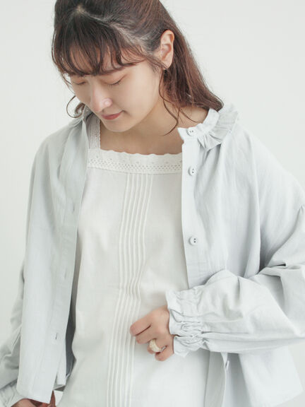 【接触冷感】スクエアネックレースノースリーブ（オフホワイト/ブラック/ベージュ）｜Samansa Mos2（サマンサ モスモス）通販
