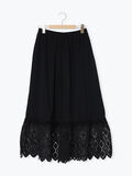 【接触冷感】裾スカラップレースカットペチパンツ（ブラック）｜Samansa Mos2（サマンサ モスモス）通販