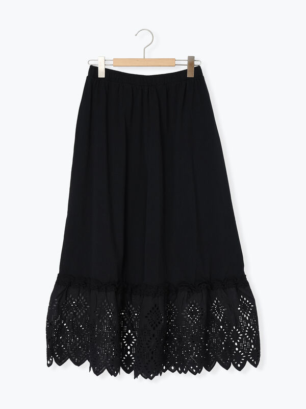 【接触冷感】裾スカラップレースカットペチパンツ（ブラック）｜Samansa Mos2（サマンサ モスモス）通販