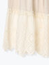 【接触冷感】裾スカラップレースカットペチパンツ（オフホワイト/ブラック/ベージュ）｜Samansa Mos2（サマンサ モスモス）通販