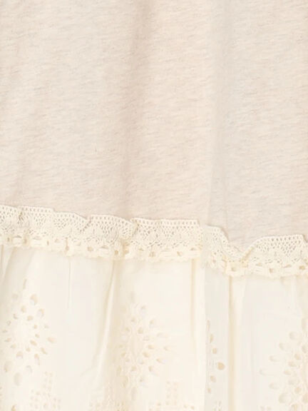 【接触冷感】裾スカラップレースカットペチパンツ（オフホワイト/ブラック/ベージュ）｜Samansa Mos2（サマンサ モスモス）通販