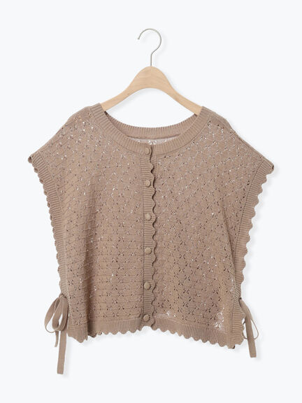 【Cross×Staff】前後2WAYニットベスト（チャコールグレー/モカ/キナリ）｜Samansa Mos2（サマンサ モスモス）通販