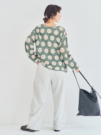 カーブシルエットスウェットパンツ（グレー/ブラック/オートミール）｜Samansa Mos2（サマンサ モスモス）通販