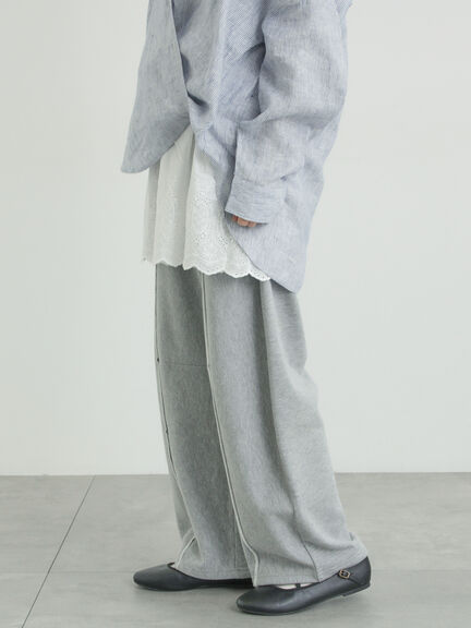 カーブシルエットスウェットパンツ（グレー/ブラック/オートミール）｜Samansa Mos2（サマンサ モスモス）通販