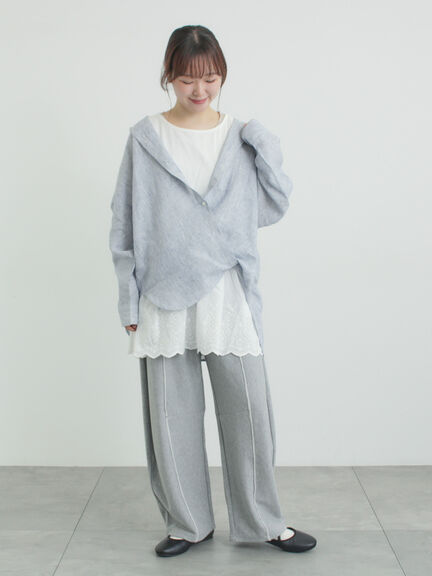 カーブシルエットスウェットパンツ（グレー/ブラック/オートミール）｜Samansa Mos2（サマンサ モスモス）通販