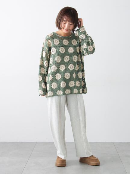 カーブシルエットスウェットパンツ（グレー/ブラック/オートミール）｜Samansa Mos2（サマンサ モスモス）通販