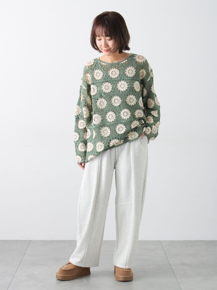 カーブシルエットスウェットパンツ（グレー/ブラック/オートミール）｜Samansa Mos2（サマンサ モスモス）通販