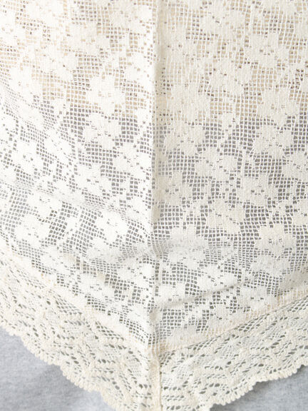 三角ストール付カットワーク刺繍Tシャツ（オフホワイト/グレー/チャコールグレー）｜Samansa Mos2（サマンサ モスモス）通販