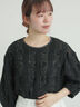 レース膨れジャガードプルオーバー（ブラック）｜Samansa Mos2（サマンサ モスモス）通販