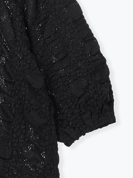 レース膨れジャガードプルオーバー（オフホワイト/ブラック/モカ）｜Samansa Mos2（サマンサ モスモス）通販