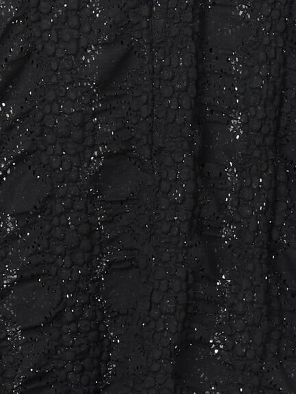 レース膨れジャガードプルオーバー（オフホワイト/ブラック/モカ）｜Samansa Mos2（サマンサ モスモス）通販