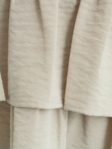 (セットアップ可)フリルジップベスト（ブラック/ベージュ/チェック）｜Samansa Mos2（サマンサ モスモス）通販