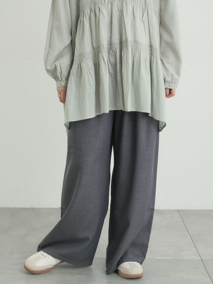 ツータックワイドパンツ（チャコールグレー/モカ/キナリ）｜Samansa Mos2（サマンサ モスモス）通販