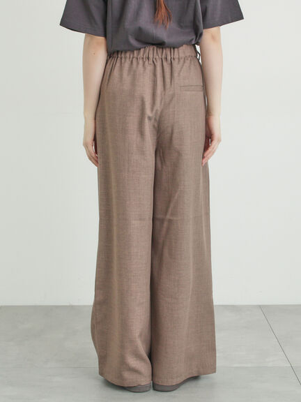 ツータックワイドパンツ（チャコールグレー/モカ/キナリ）｜Samansa Mos2（サマンサ モスモス）通販