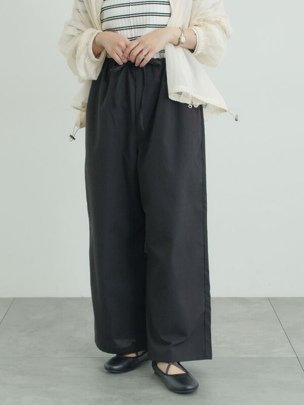 【イージーケア】イージーストレートパンツ（ブラック）｜Samansa Mos2（サマンサ モスモス）通販