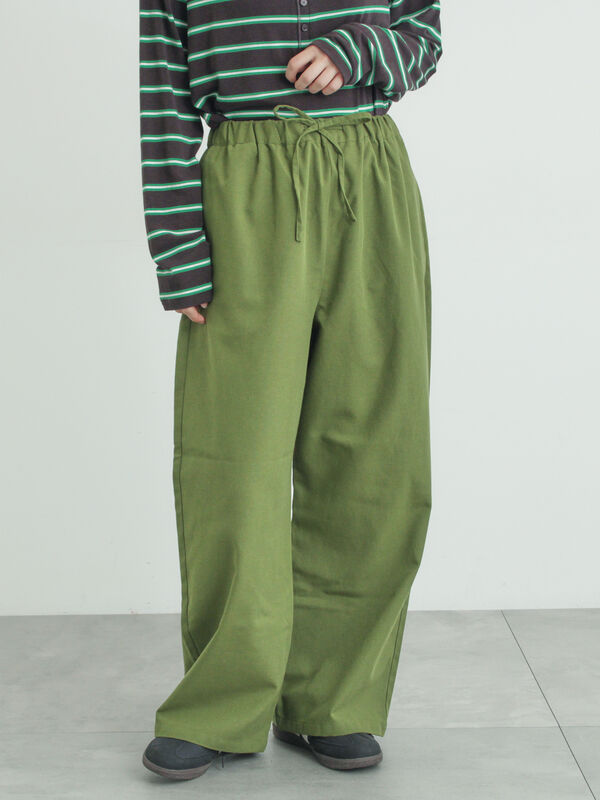 【イージーケア】イージーストレートパンツ（カーキ）｜Samansa Mos2（サマンサ モスモス）通販