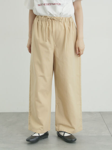 【イージーケア】イージーストレートパンツ（チャコールグレー/ブラック/ベージュ/カーキ）｜Samansa Mos2（サマンサ モスモス）通販