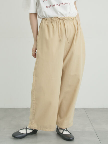 【イージーケア】イージーストレートパンツ（チャコールグレー/ブラック/ベージュ/カーキ）｜Samansa Mos2（サマンサ モスモス）通販