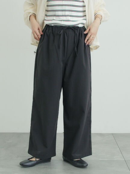 【イージーケア】イージーストレートパンツ（チャコールグレー/ブラック/ベージュ/カーキ）｜Samansa Mos2（サマンサ モスモス）通販