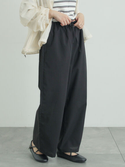 【イージーケア】イージーストレートパンツ（チャコールグレー/ブラック/ベージュ/カーキ）｜Samansa Mos2（サマンサ モスモス）通販