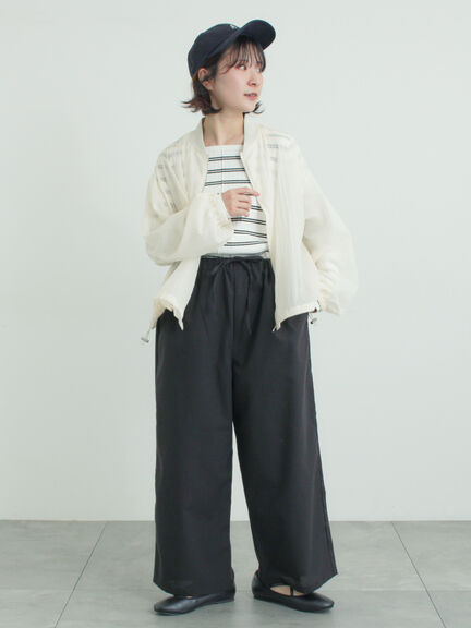 【イージーケア】イージーストレートパンツ（チャコールグレー/ブラック/ベージュ/カーキ）｜Samansa Mos2（サマンサ モスモス）通販