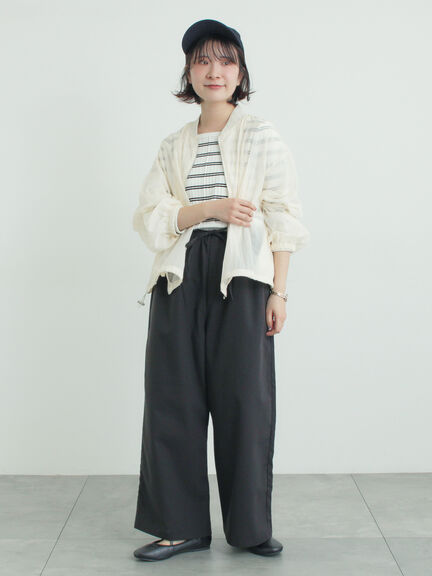 【イージーケア】イージーストレートパンツ（チャコールグレー/ブラック/ベージュ/カーキ）｜Samansa Mos2（サマンサ モスモス）通販