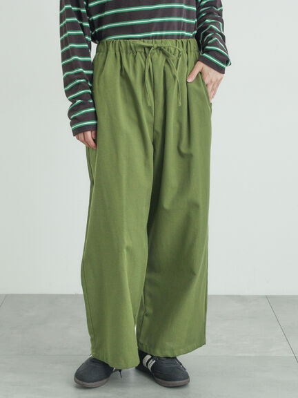 【イージーケア】イージーストレートパンツ（チャコールグレー/ブラック/ベージュ/カーキ）｜Samansa Mos2（サマンサ モスモス）通販