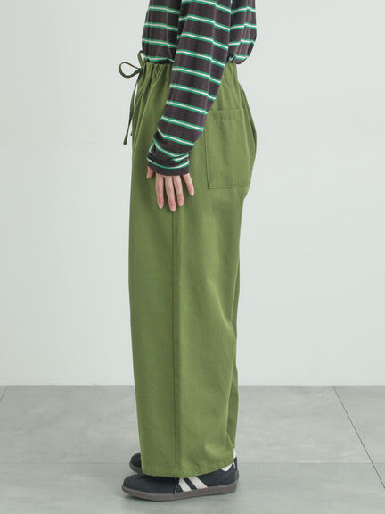 【イージーケア】イージーストレートパンツ（チャコールグレー/ブラック/ベージュ/カーキ）｜Samansa Mos2（サマンサ モスモス）通販