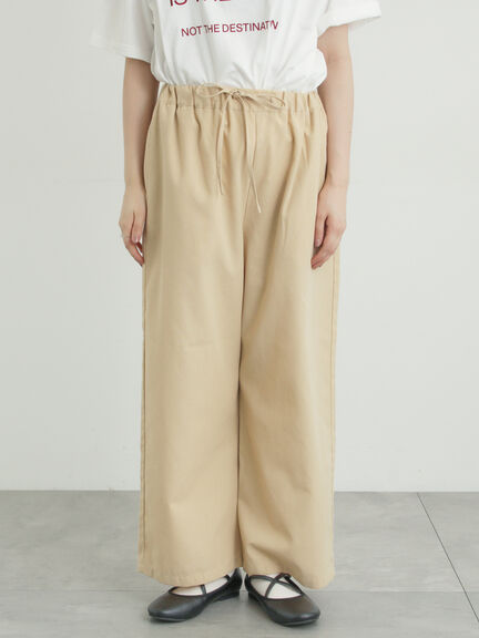 【イージーケア】イージーストレートパンツ（チャコールグレー/ブラック/ベージュ/カーキ）｜Samansa Mos2（サマンサ モスモス）通販