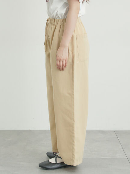 【イージーケア】イージーストレートパンツ（チャコールグレー/ブラック/ベージュ/カーキ）｜Samansa Mos2（サマンサ モスモス）通販